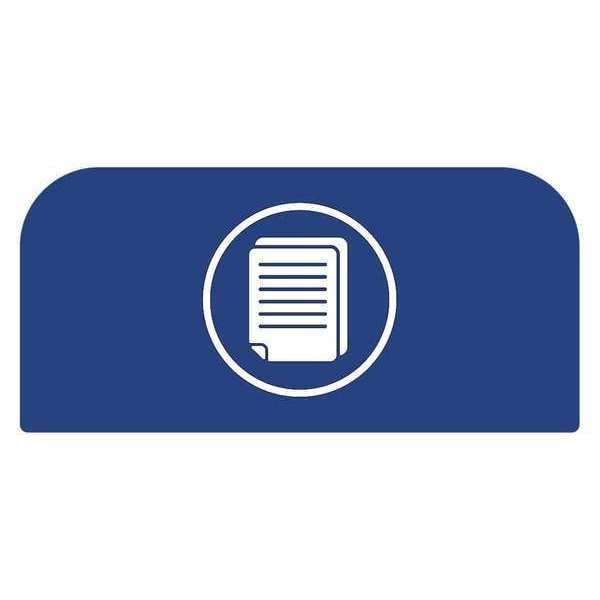 Recycle Label, 8-1/2"H x 1-25/32"W, Blue