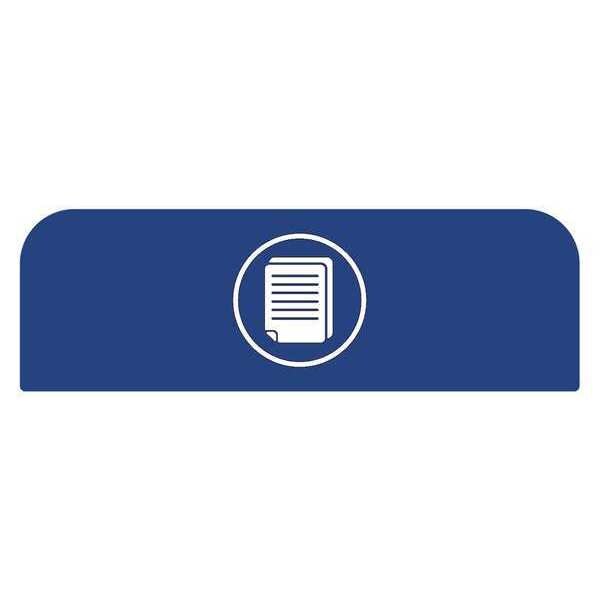 Recycle Label, 8-1/2"H x 1-25/32"W, Blue