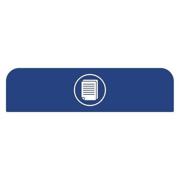 Recycle Label, 8-1/2"H x 1-25/32"W, Blue