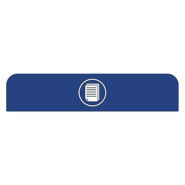 Recycle Label, 8-1/2"H x 1-25/32"W, Blue