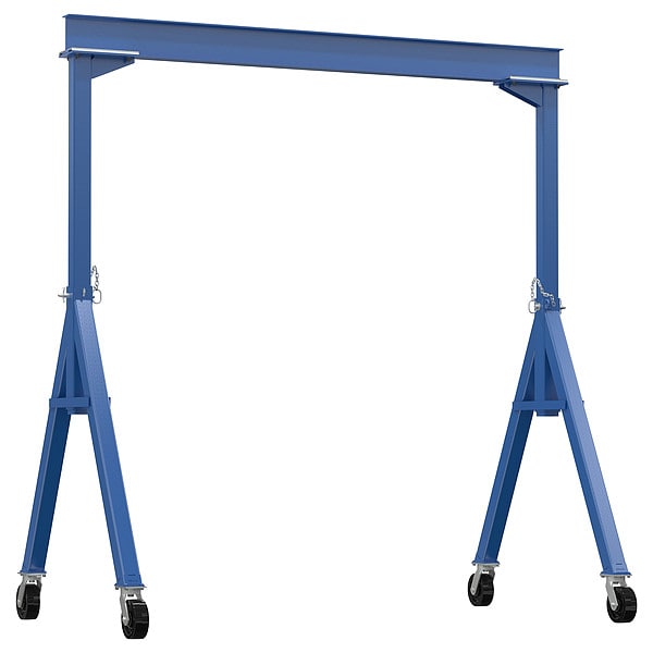 Fixed Gantry Crane, Steel, Blue, 4000 lb.