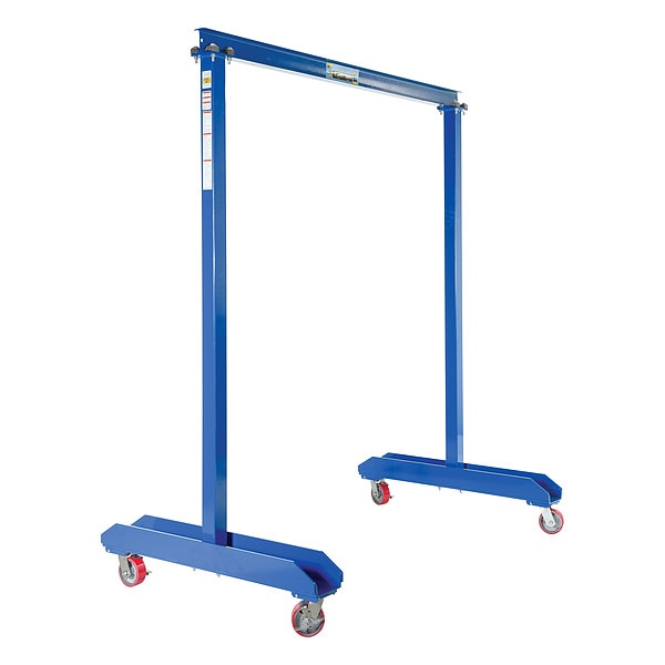 Portable Gantry Crane, Steel, Blue, 2000lb.