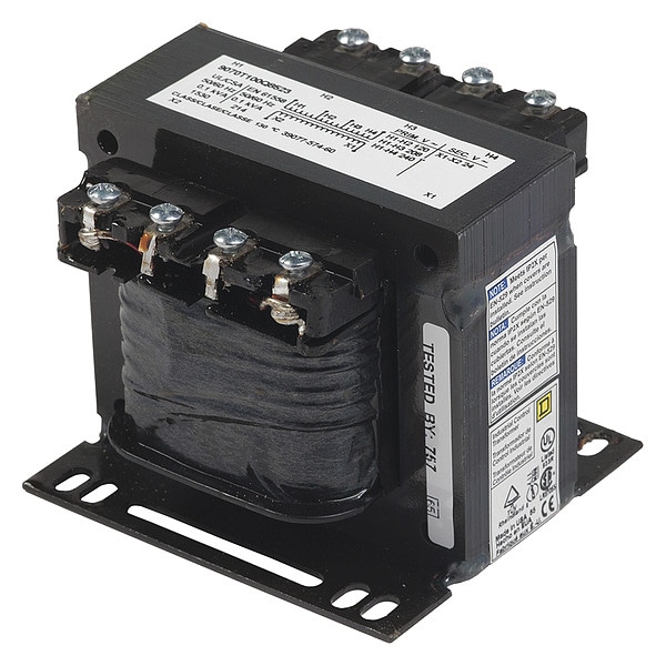 Control Transformer, 100 VA, Not Rated, 24V, 120/240/208V