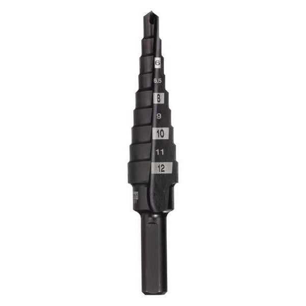 4MM-12MM Step Bit, 9 Hole