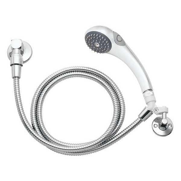 Wall Commercial Hand Shower, Manual, 1, Wall, Polished Chrome