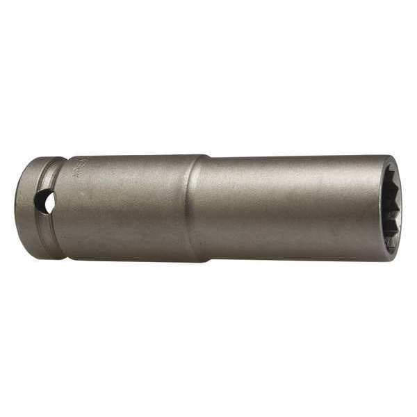 1/2 in Drive Socket Extra Deep Socket, Oiled, Extra Deep, 1/2" Dr, 1-1/16