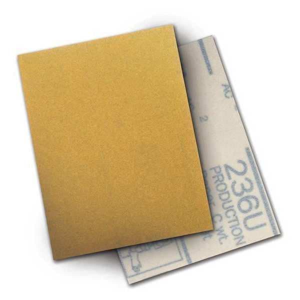 Hookit Paper Sheet 236U, 3inx4in P100 C-w, PK500