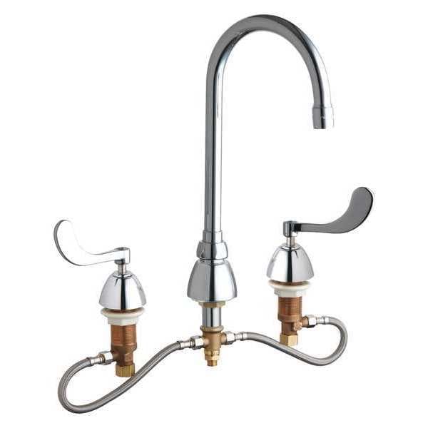 Concealed Kitchen Sink Faucet, Manual, 6" to 26" Mount, Commercial