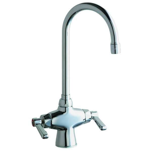 Gooseneck Bar Faucet, Manual, Single Hole Mount, 1 Hole