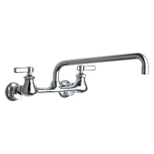Manual Sink Faucet, 7-1/4" - 8-3/4" Mount, Chrome plated