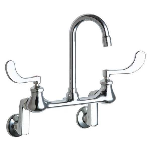 Gooseneck Kitchen/Bathroom Faucet, Manual, 3" to 13" Mount, 2 Hole Commercial