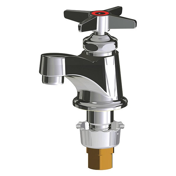 Manual Low Arc Bathroom Faucet, Single Hole Mount, Polished Chrome 1 Hole