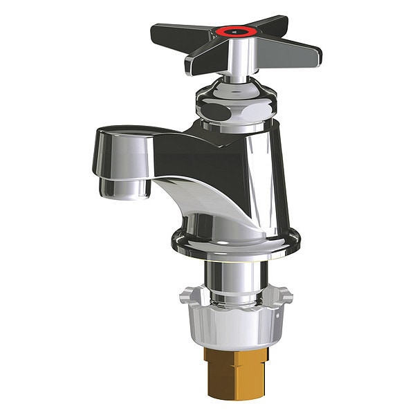 Manual Low Arc Bathroom Faucet, Single Hole Mount, Polished Chrome 1 Hole