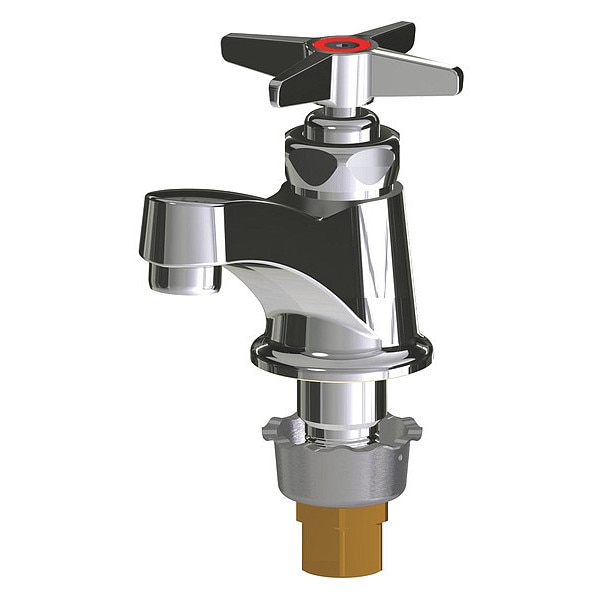 Manual Low Arc Bathroom Faucet, Single Hole Mount, Polished Chrome 1 Hole