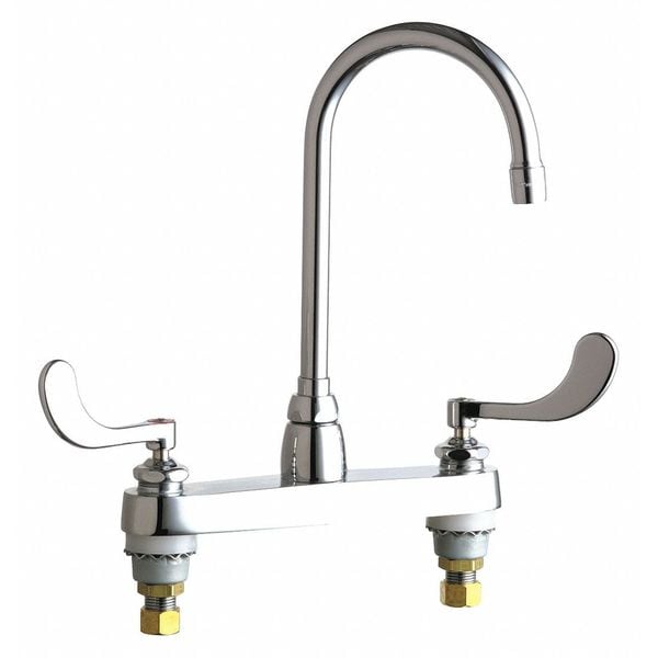 Gooseneck Kitchen/Bathroom Faucet, Manual, 8" Mount, 2 Hole Commercial