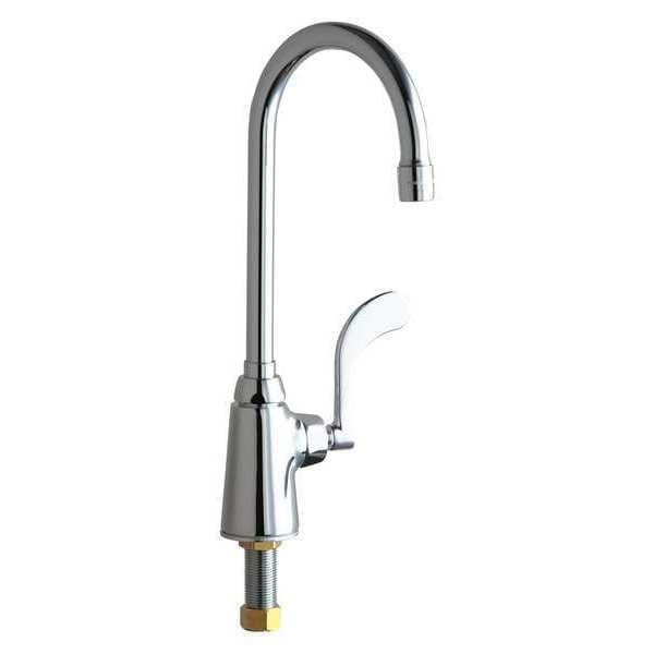 Gooseneck Bar Faucet, Manual, Single Hole Only Mount, 1 Hole