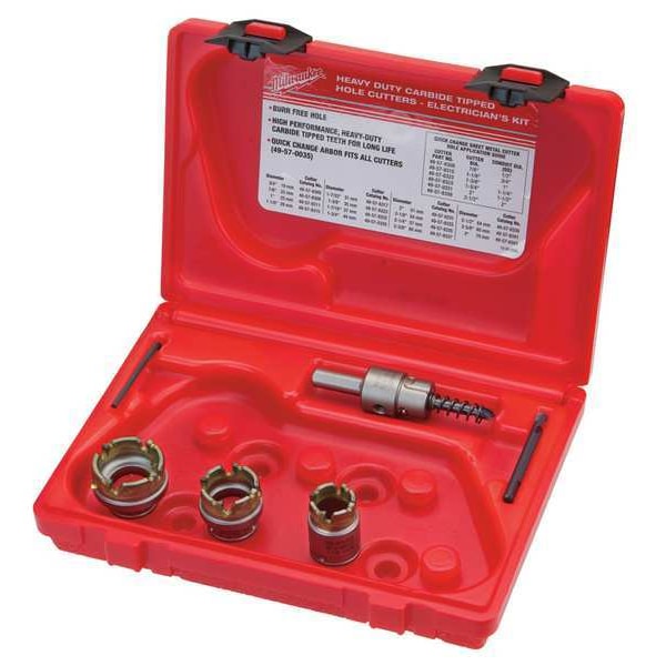 Sheet Metal Carbide Cutter Electrician's Kit - 5PC