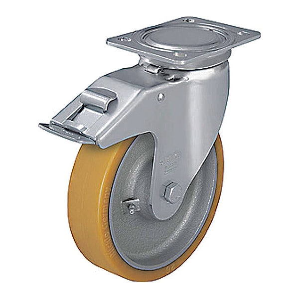 Plate Caster, 1650 lb. Ld Rating, Ball
