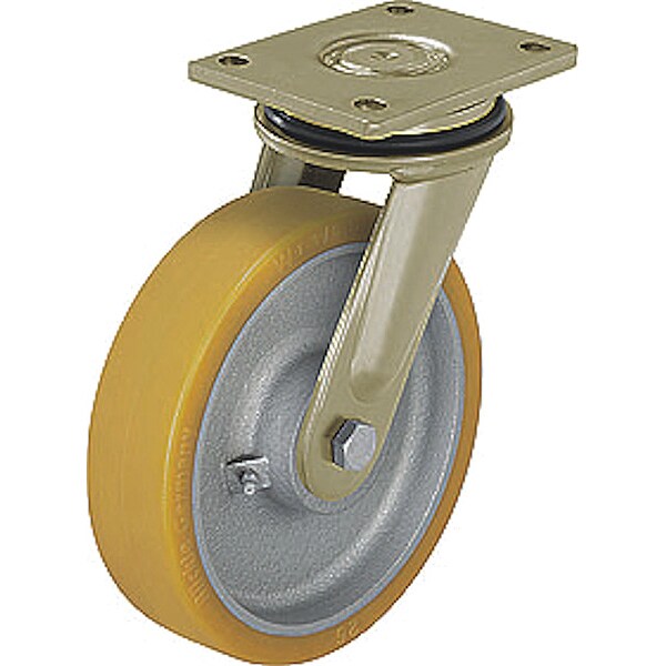 Plate Caster, 3965 lb. Ld Rating, Ball