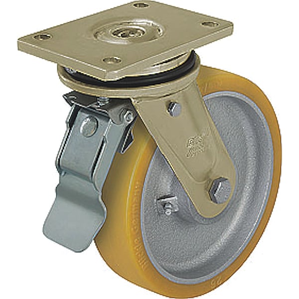Plate Caster, 3965 lb. Ld Rating, Ball