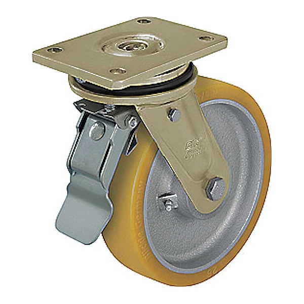 Plate Caster, 3525 lb. Ld Rating, Ball