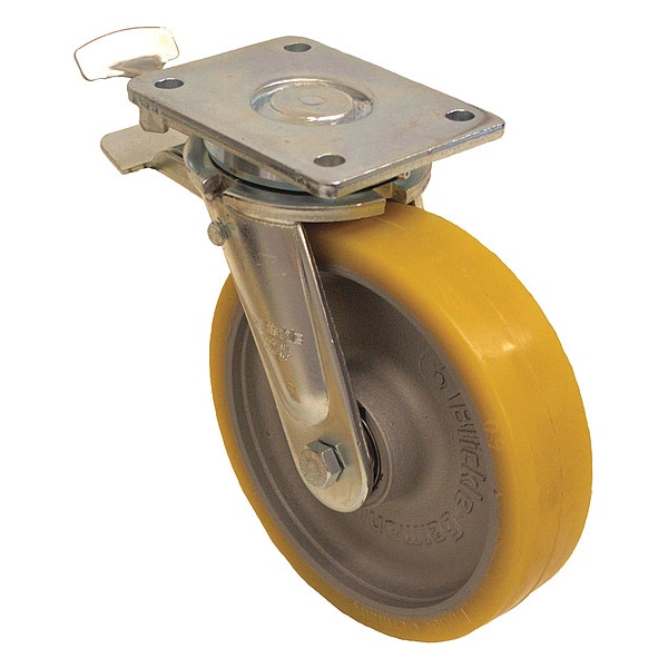 Plate Caster, 2200 lb. Ld Rating, Ball