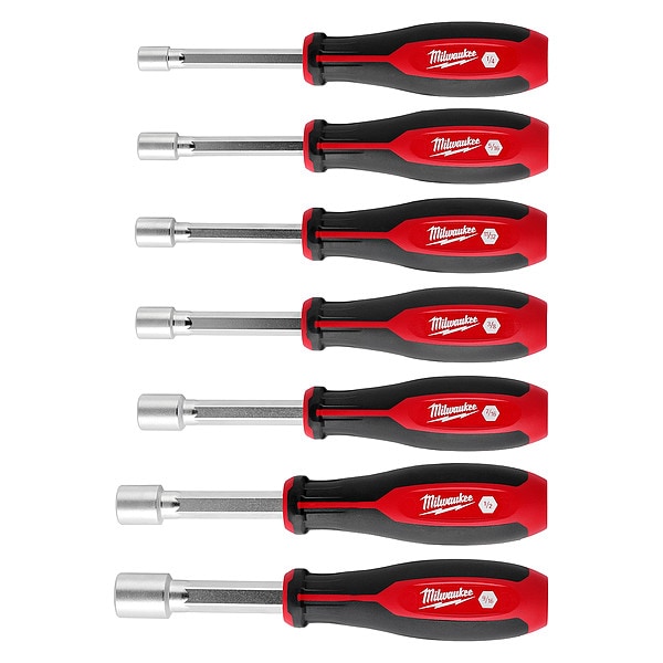 Nut Driver Set, PP Handle, 7 pcs