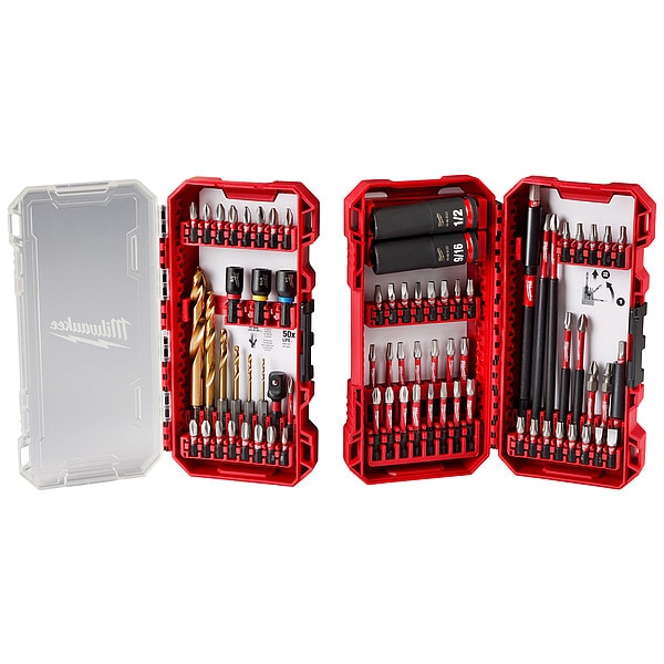 75 pc. Piece Drill and Drive Set, 1/4 in Hex Shank Size