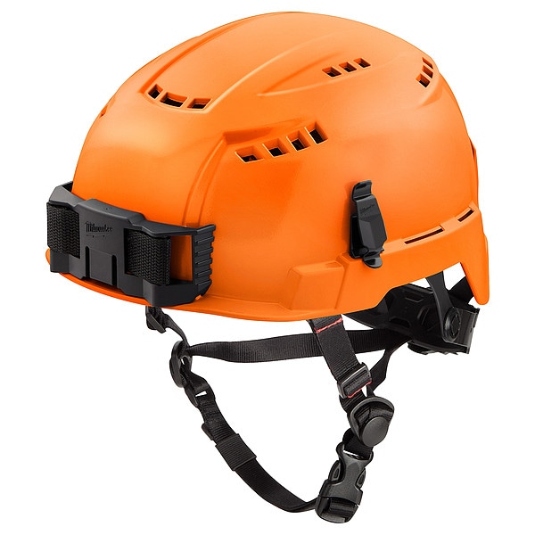 BOLT Orange Vented Safety Helmet with IMPACT ARMOR Liner - Type 2, Class C