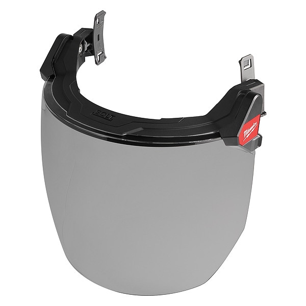 Gray Visor, 9.5 in Height, Not Applicable Suspension, Black, Gray