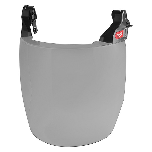 BOLT Full Face Shield - Gray Dual Coat Lens (Compatible with Milwaukee Safety Helmet (No Brim))