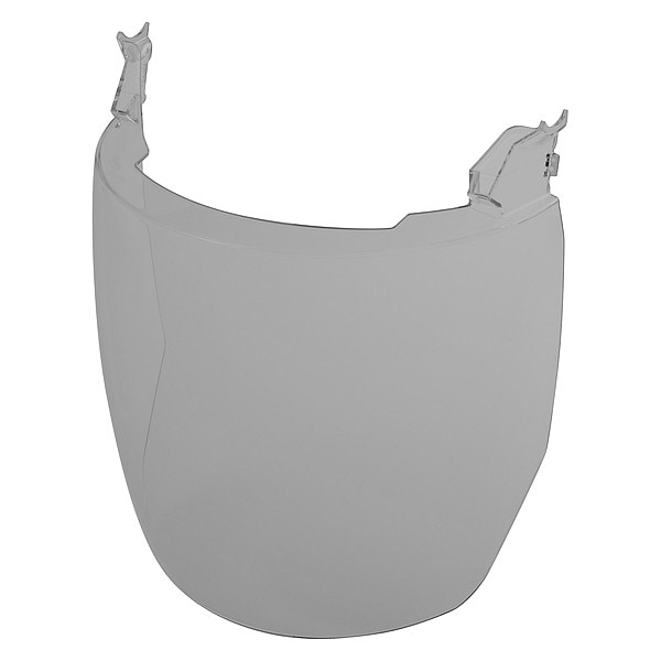 BOLT 10PK Gray Face Shield Replacement Lenses (No-brim Helmet Only Mount), Gray Visor, Gray