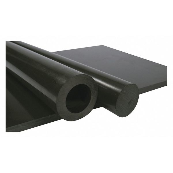 Black Cast Nylon 6 Rod Stock 5 ft. L, 2-1/4" Dia.