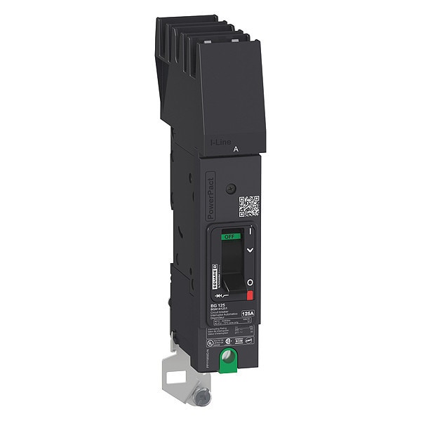 Molded Case Circuit Breaker, POWERPACT B Series, 60A, 1 Pole, 277/480V AC, 25kA at 240V AC, B Curve