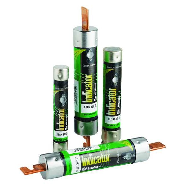 UL Class Fuse, RK1 Class, Time-Delay, 300A, 600V AC, Non-Indicating