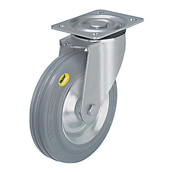 Plate Caster, 770 lb. Load Rating, Swivel