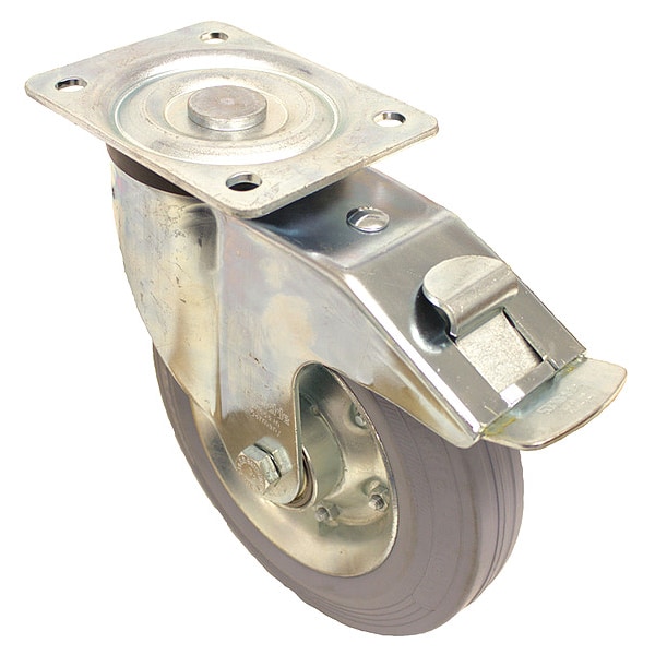 Plate Caster, 770 lb. Load Rating, Swivel