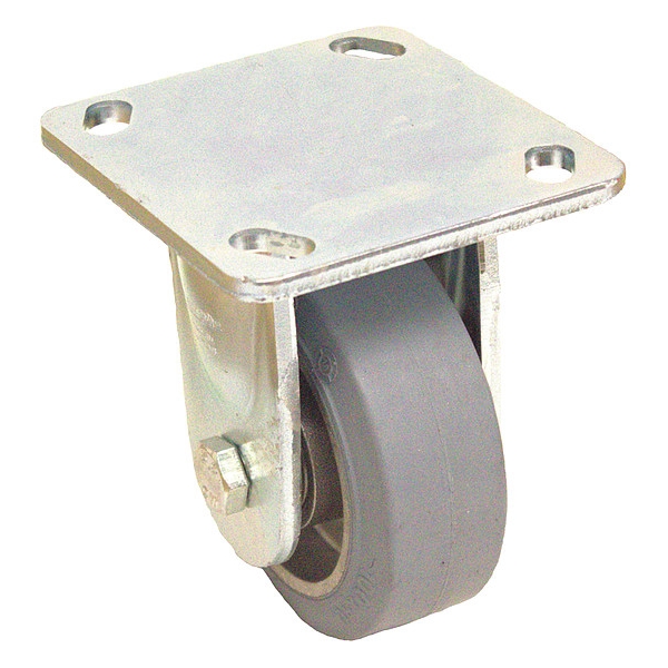 Plate Caster, 440 lb. Load Rating, Rigid