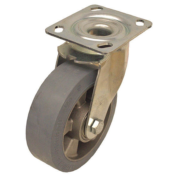 Plate Caster, 660 lb. Load Rating, Swivel
