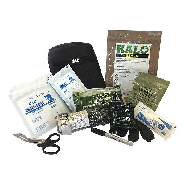 Stop Bleed Kit, Nylon 13 Components, 1 People Served