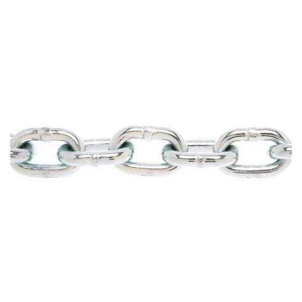 Chain, 20ft, 1/4in, Proof Coil, Zinc Plated