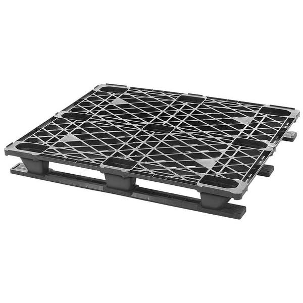 Recycled High Density Polyethylene Pallet, 48 in L, 40 in W, 5 5/8 in H, 2,300 lb Dynamic