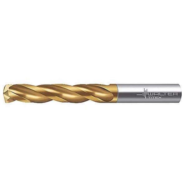 Screw Machine Drill Bit, 9.00 mm Size, 150  Degrees Point Angle, Carbide, Bright (Uncoated) Finish