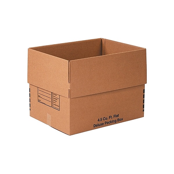 24 in x 18 in x 18 in Shipping Box, Kraft, Corrugate, Single Wall, 32 ECT, 10 PK