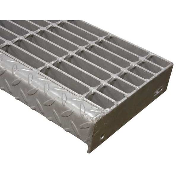 Stair Tread, SS, Smooth, 1In. H