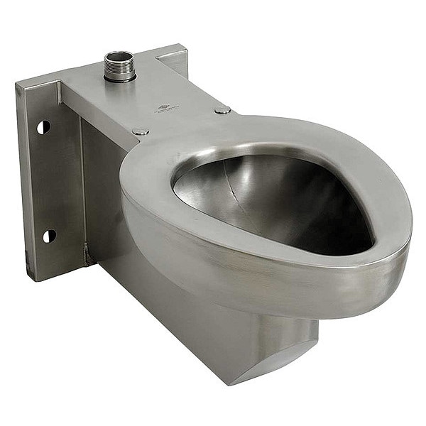 Prison Toilet, 1.28 gpf, 1.6 gpf, 3.5 gpf gpf, Not Applicable, Wall Mount, Stainless Steel