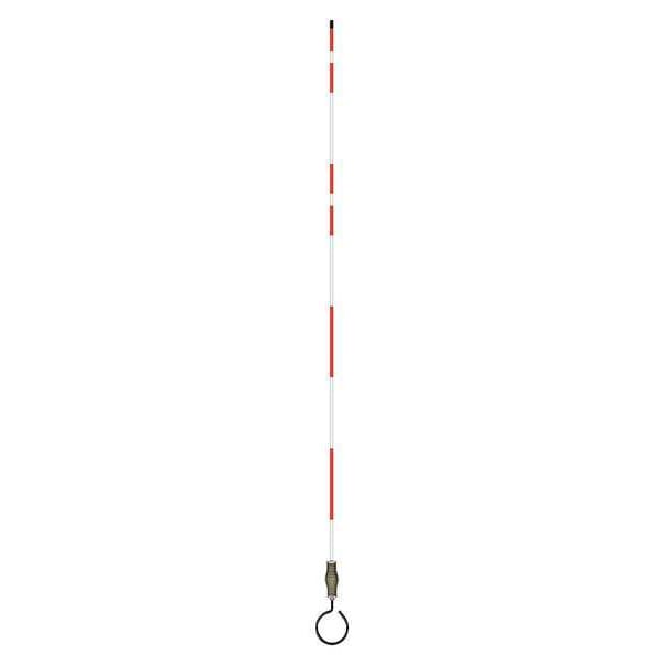 Fire Hydrant Marker, Fiberglass, 5" or 7" Length, 6" Width, 84" Height, White/Red