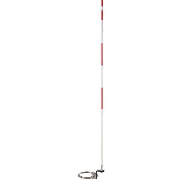 Pedestal Utility Marker, Fiberglass, 84" Height, White/Orange
