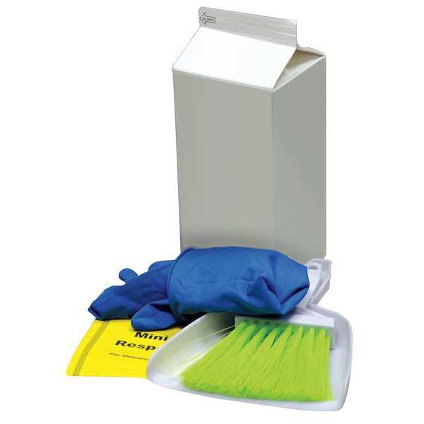 Spill Kit, 2 gal Volume Absorbed per Kit, Box, White, 4