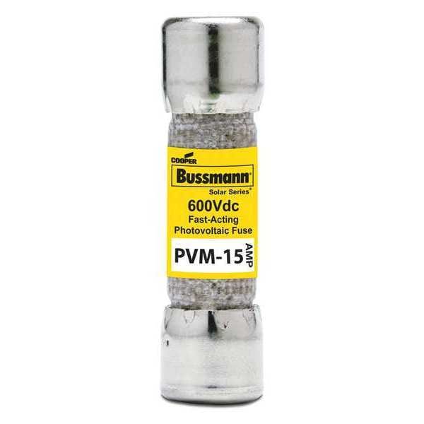 Midget Fuse, Fast-Acting, 15A, Not Rated, Non-Indicating, 50kA at 600V DC